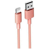 XO NB156 USB Καλώδιο Φόρτισης για Lightning Ροζ